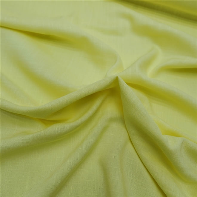 Tecido viscose com elastano rústico amarelo claro