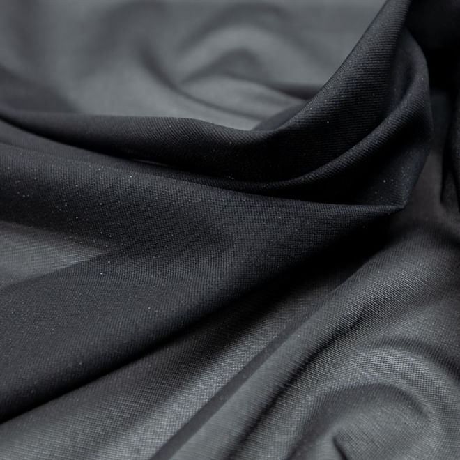 Tecido entretela preta termocolante para tecidos leves