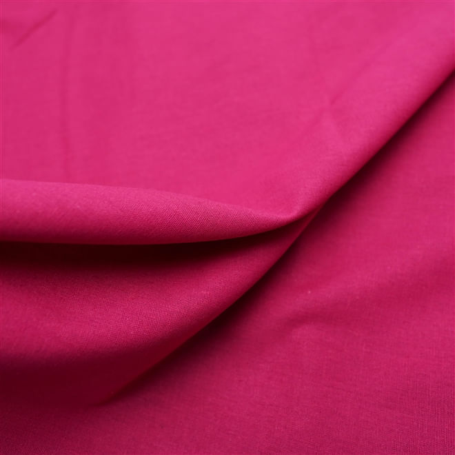 Tecido Tricoline Coleção Composê Ideal Hot Pink - Liso