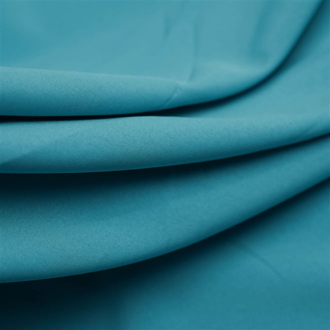 Tecido seda pluma azul turquesa