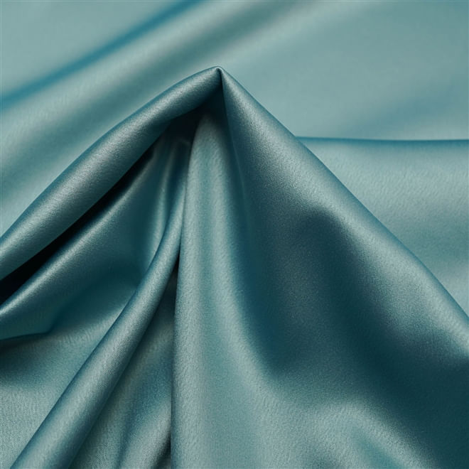 Tecido crepe pasquale premium azul turquesa