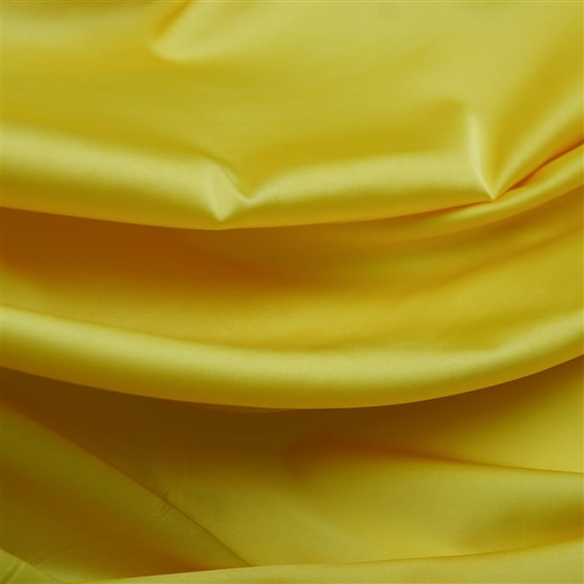 Tecido satin com elastano amarelo