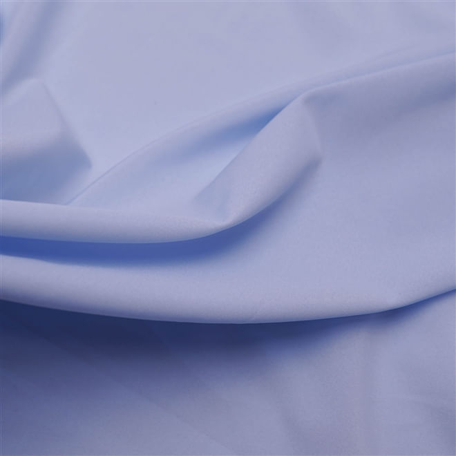 Tecido seda pluma azul bebê