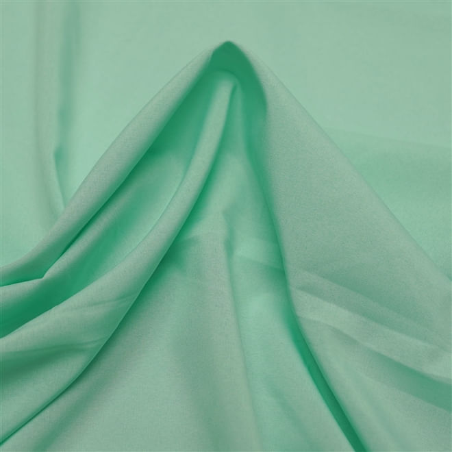 Tecido seda pluma verde tiffany