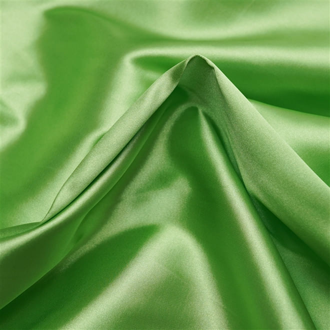 Tecido cetim com elastano verde menta