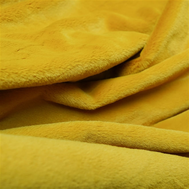 Tecido pele de castor amarelo mostarda (outono/inverno)