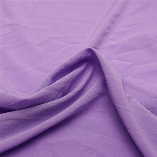 Tecido seda pluma lilás lavanda