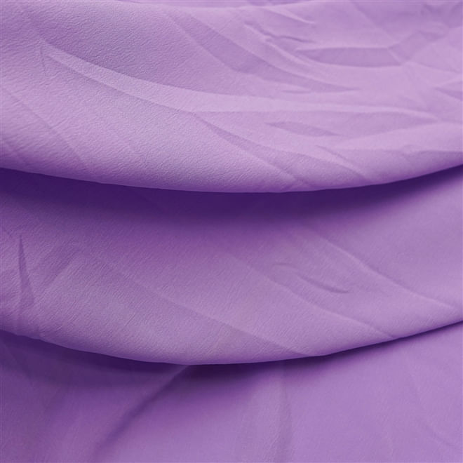 Tecido seda pluma lilás lavanda