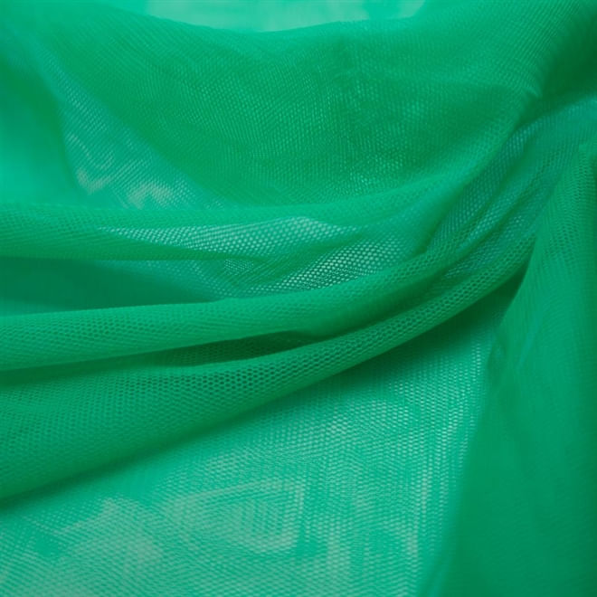 Tecido tule de poliéster verde