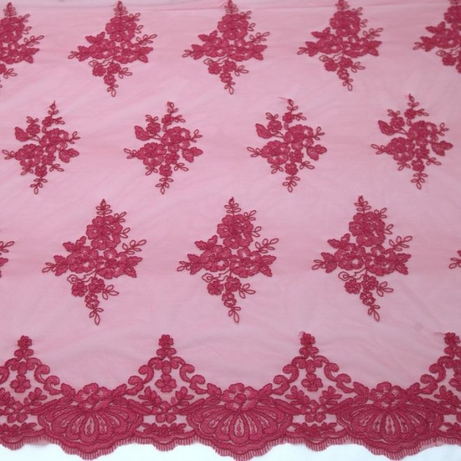 Tecido renda  pink