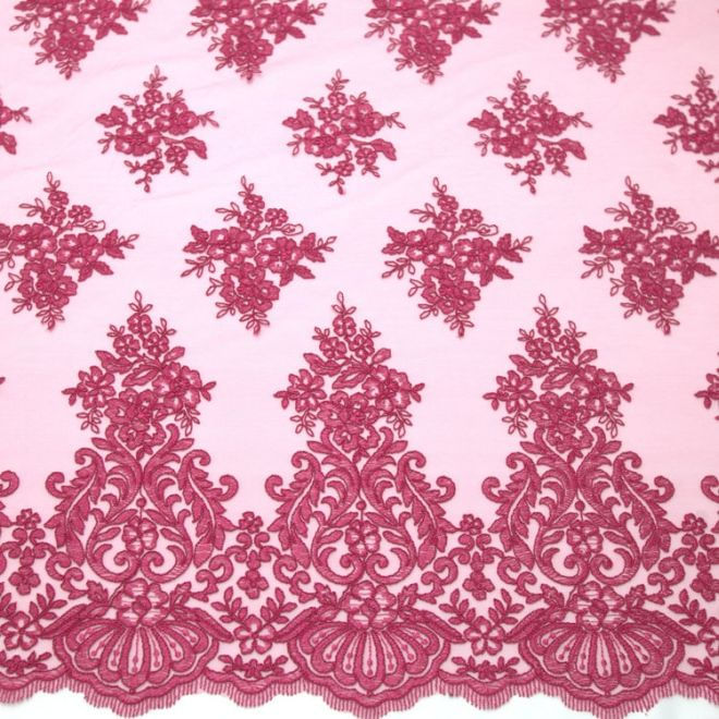 Tecido renda  pink