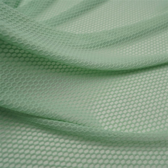 Tecido tela de malha bordada verde claro