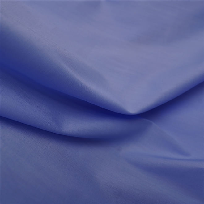 Tecido tricoline com elastano azul serenity