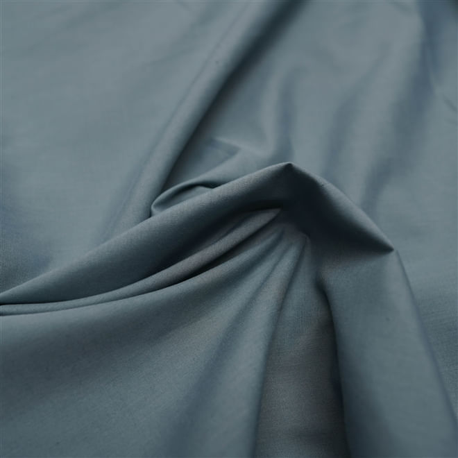 Tecido tricoline misto azul acinzentado