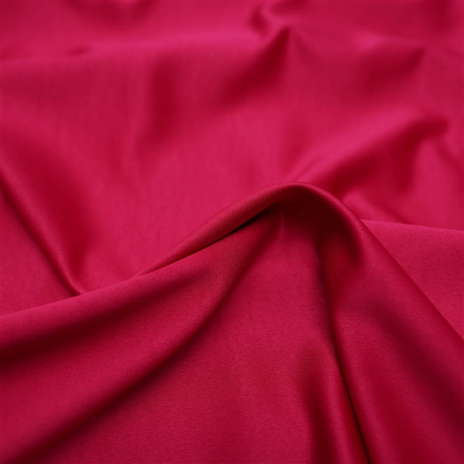 Tecido crepe valentino pink cereja