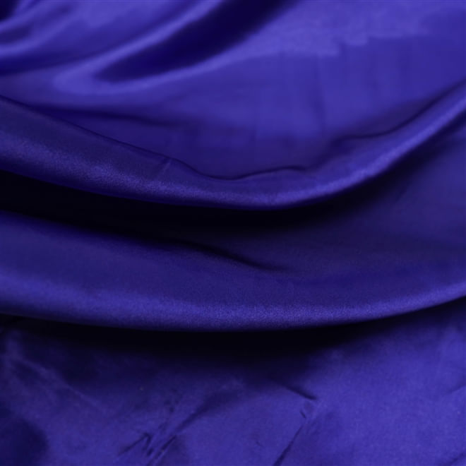 Tecido cetim charmousse azul royal