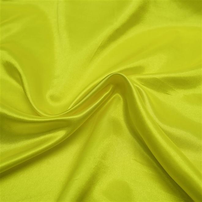 Tecido cetim charmousse amarelo