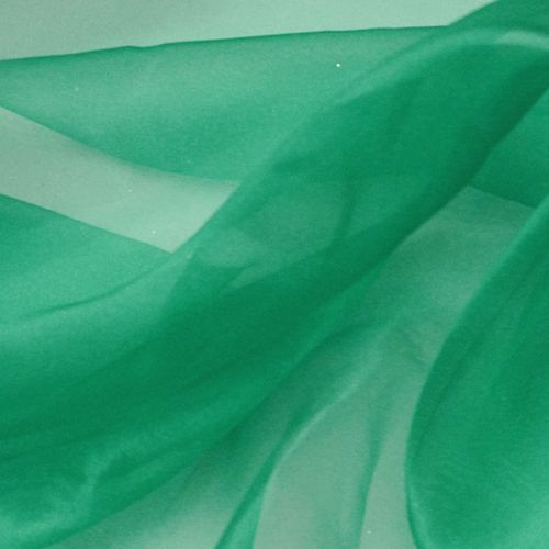 Tecido organza cristal verde bandeira