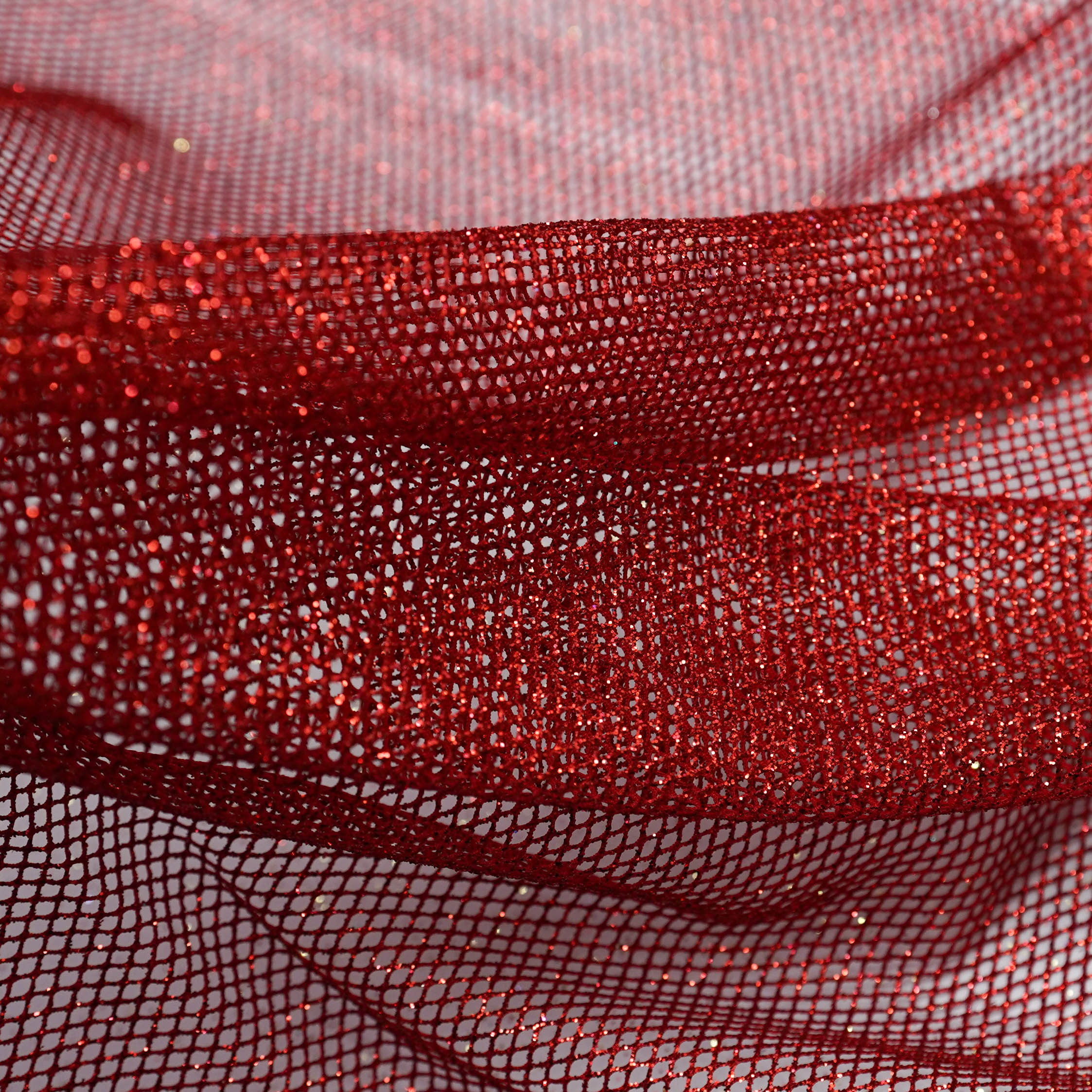 Tecido tela com glitter vermelho
