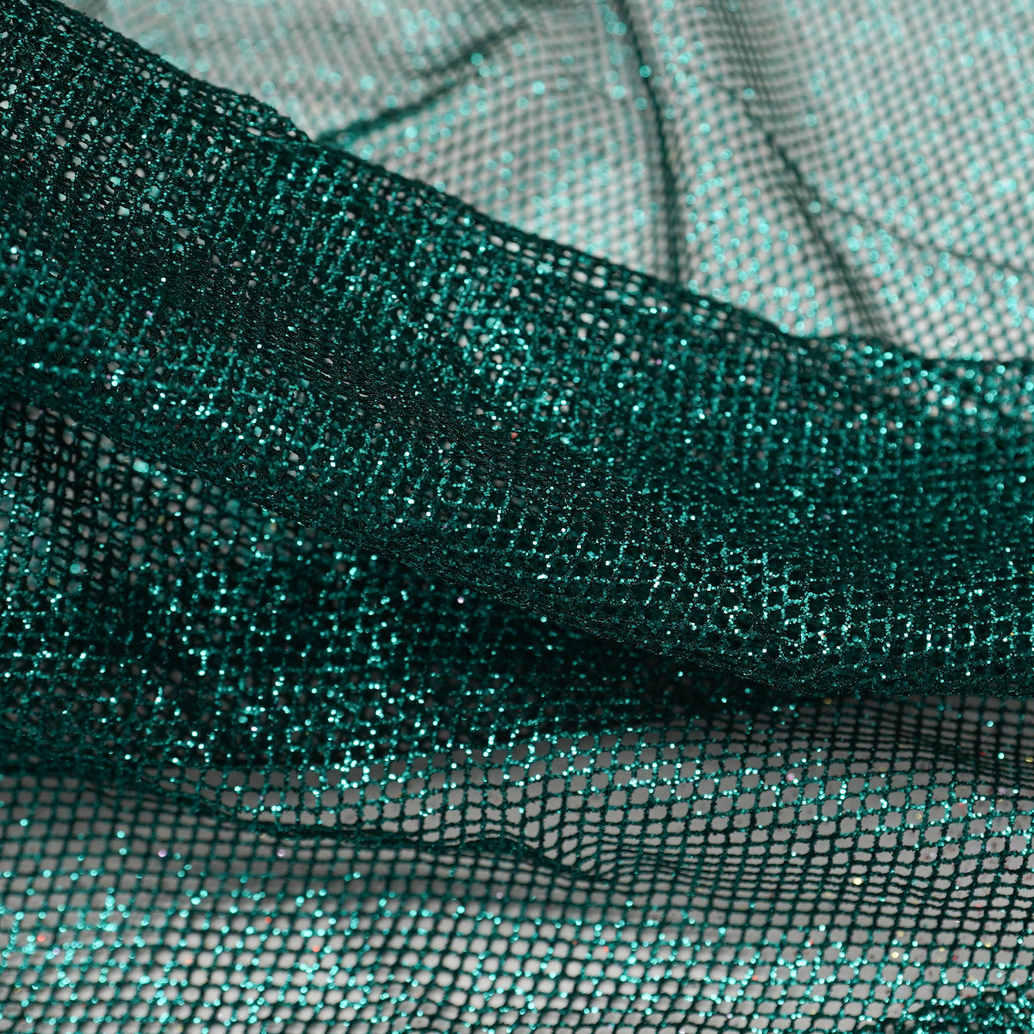 Tecido tela com glitter verde