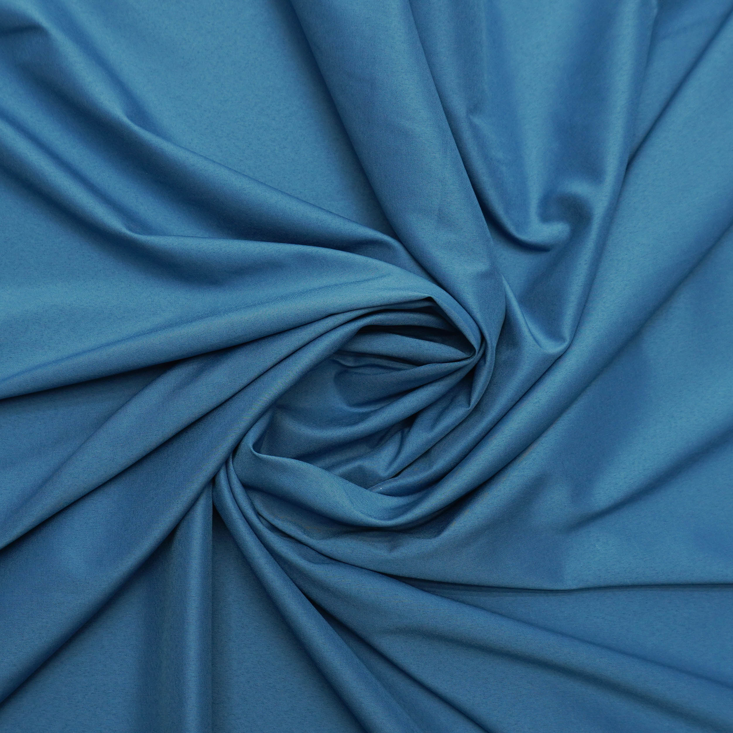 Tecido seda pluma azul turquesa