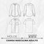 CamisaMasculinaAdulto36ao441
