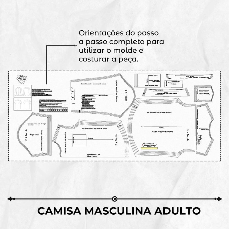 CamisaMasculinaAdulto36ao443