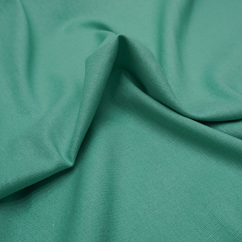 Tecido viscolinho com elastano verde menta