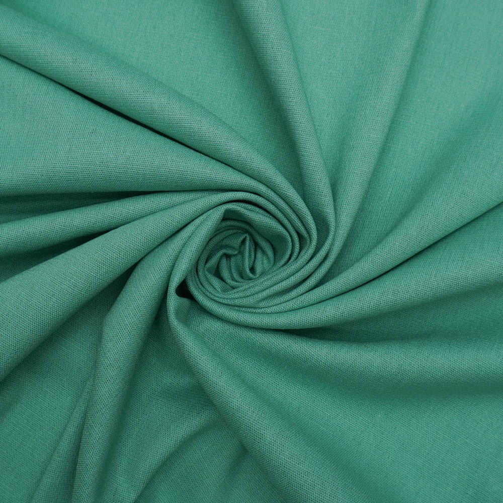 Tecido viscolinho com elastano verde menta