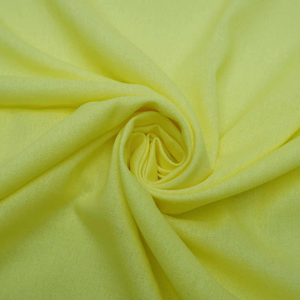 Tecido viscolinho amarelo claro