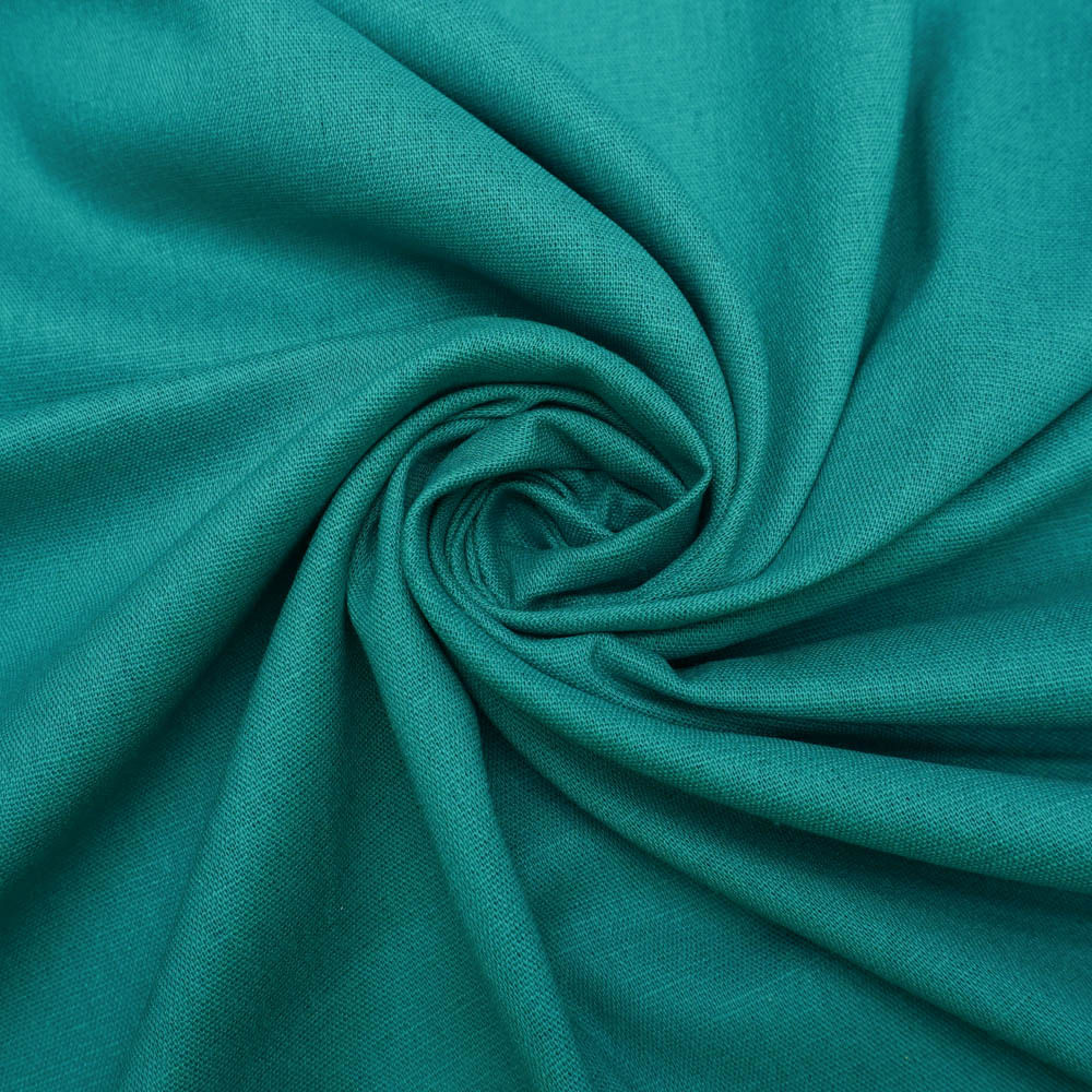 Tecido viscolinho com elastano verde turquesa
