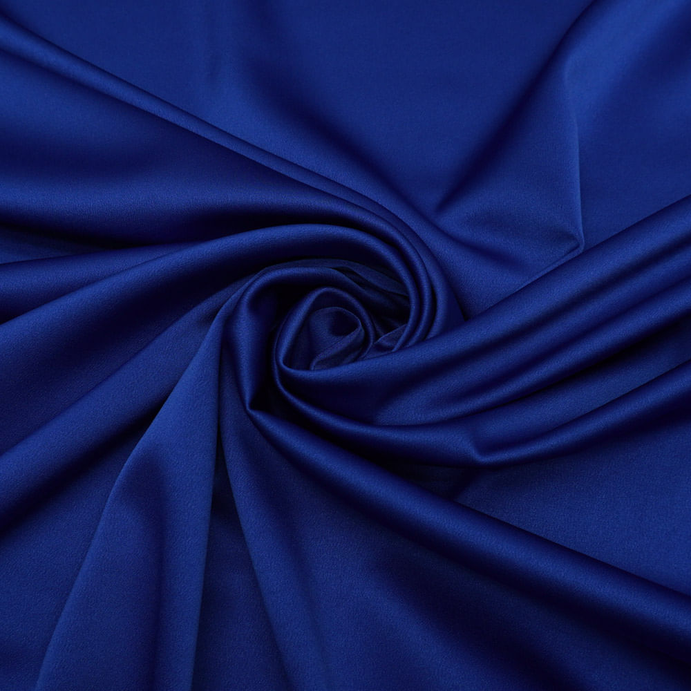 Tecido crepe dior azul royal