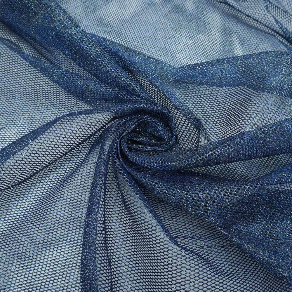Tecido tela com glitter engomada azul turquesa