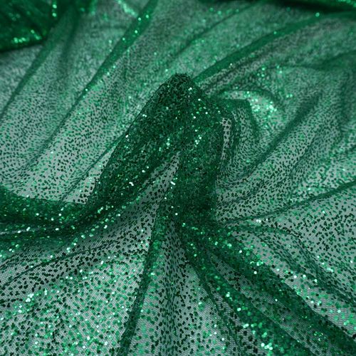 Tecido tule com glitter cheio verde bandeira