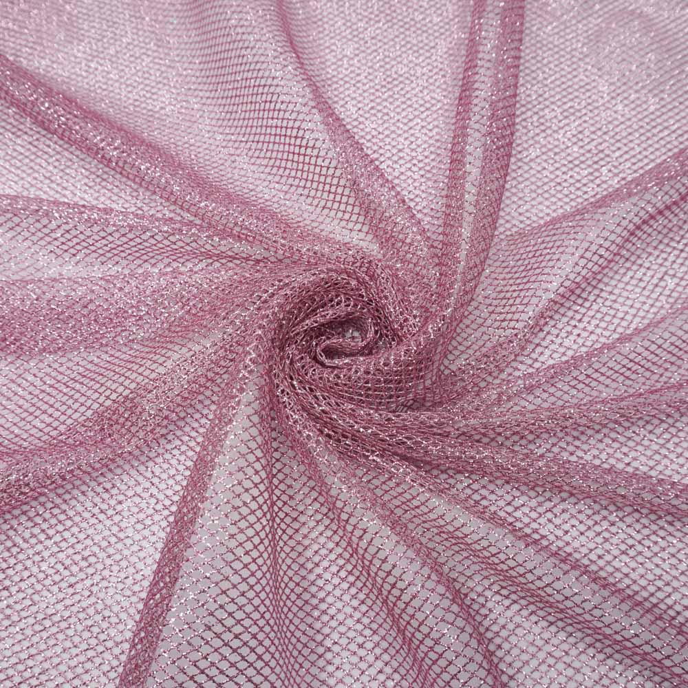 Tecido tela com glitter rosa bebê