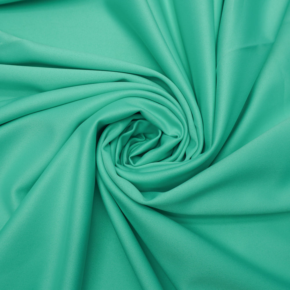 Tecido zibeline com elastano verde tiffany