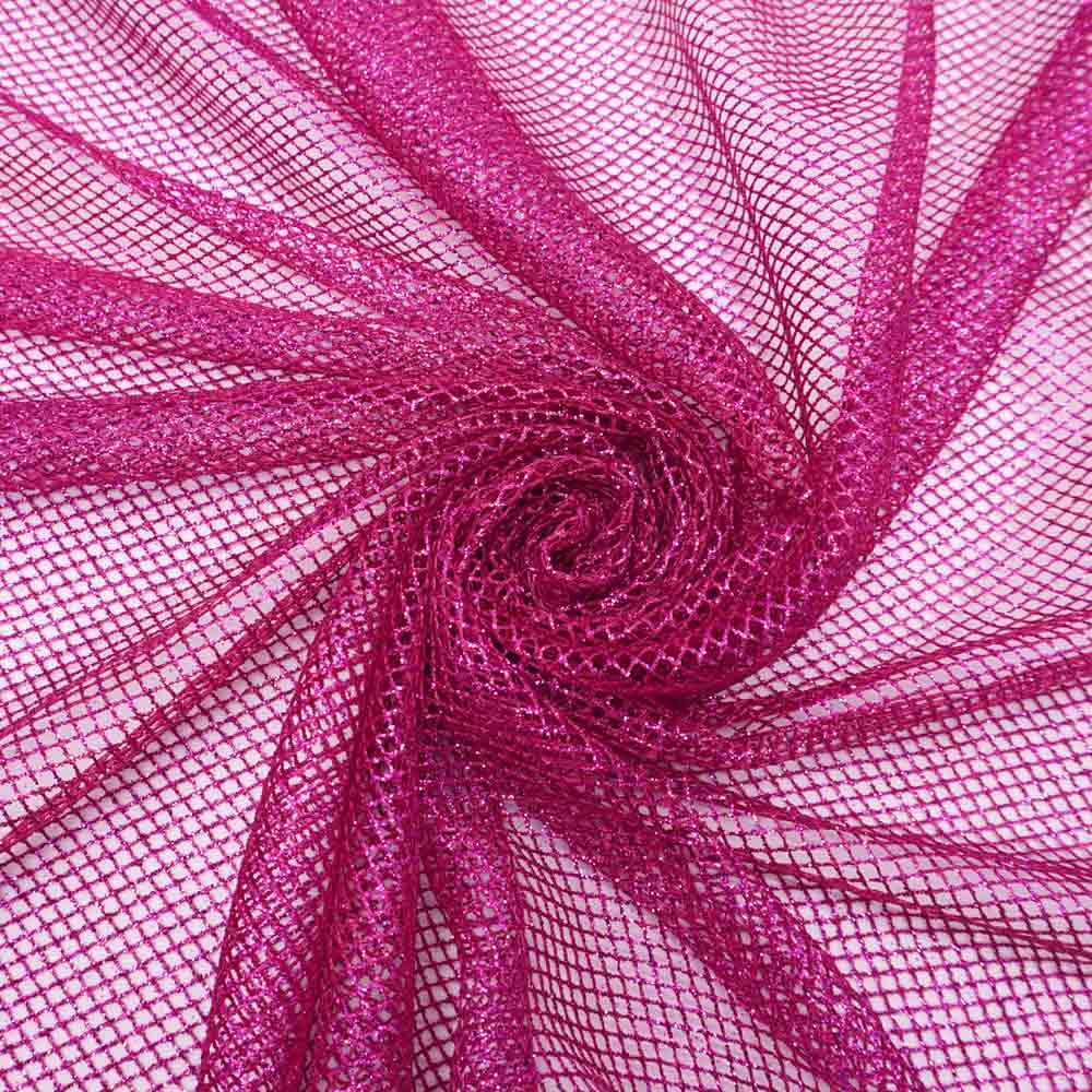 Tecido tela com glitter pink
