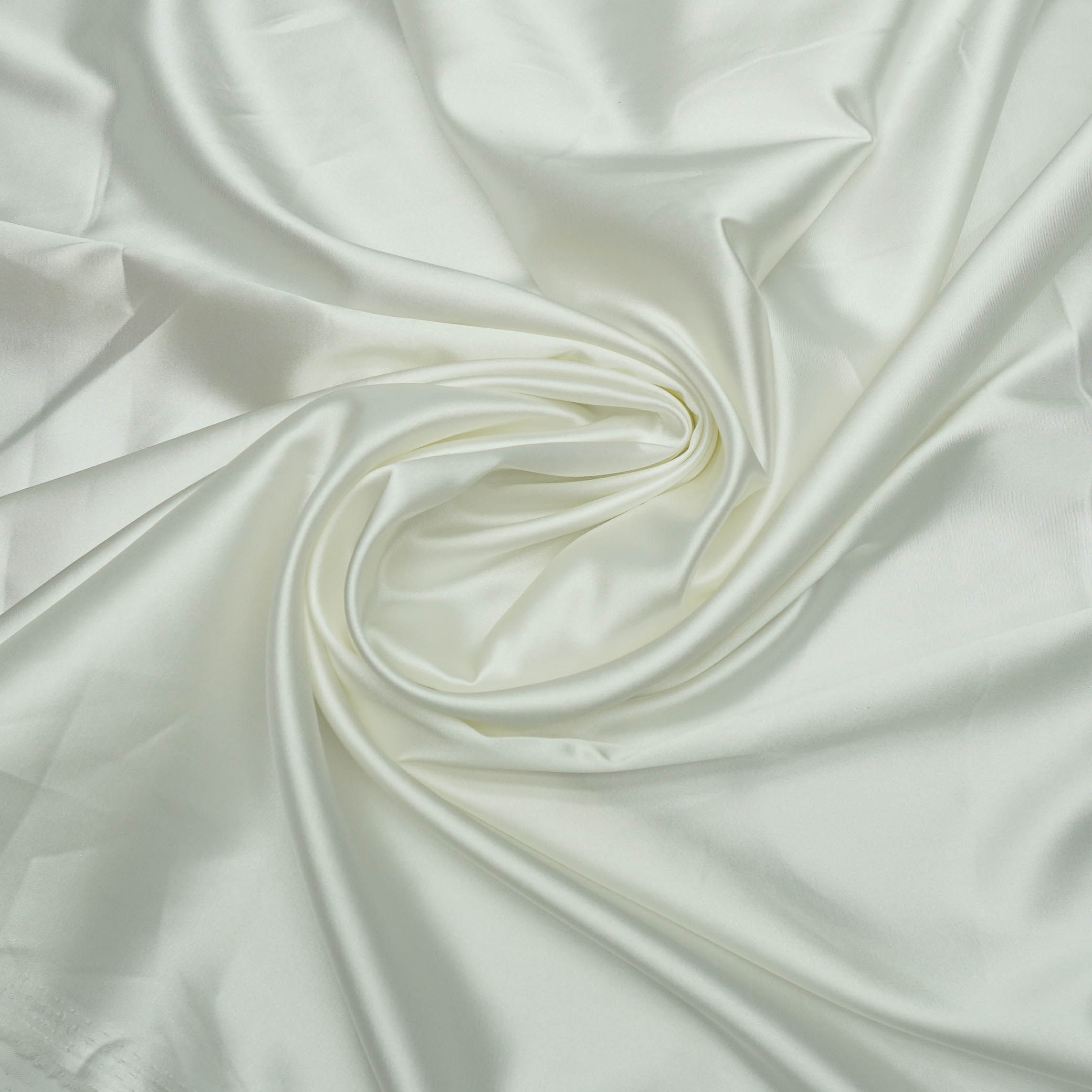 Tecido cetim toque de seda com elastano off white