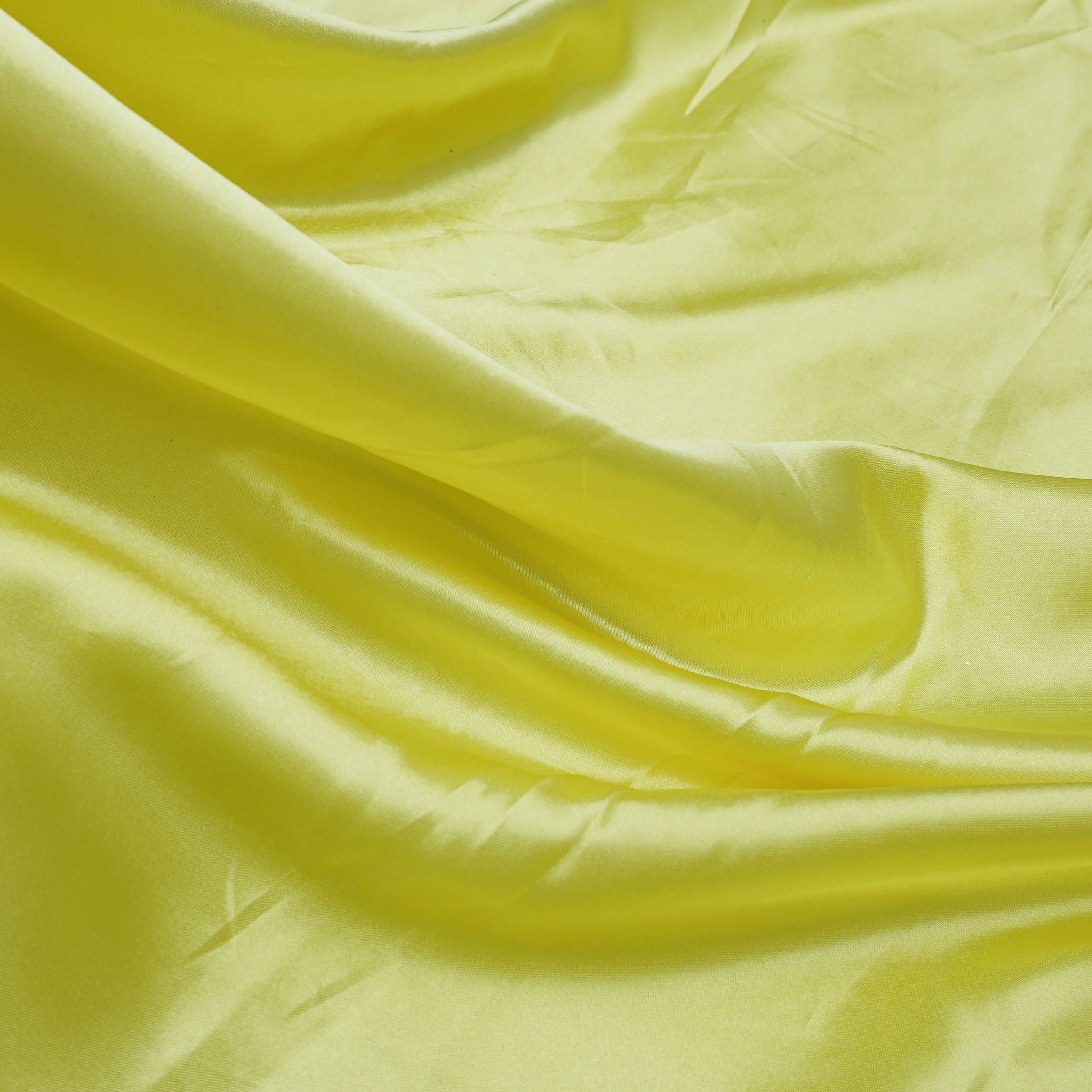Tecido cetim charmousse amarelo claro