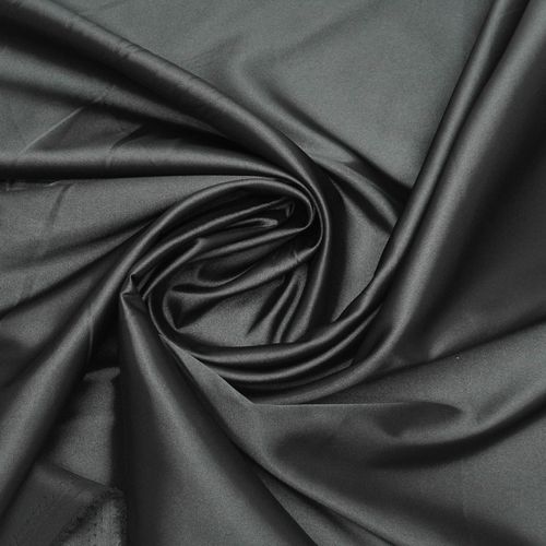 Tecido cetim toque de seda com elastano preto