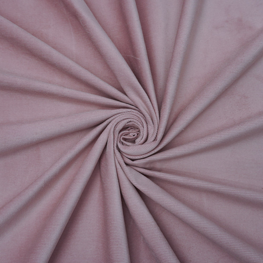 Tecido veludo cotelê com elastano rose quartz (outono/inverno)