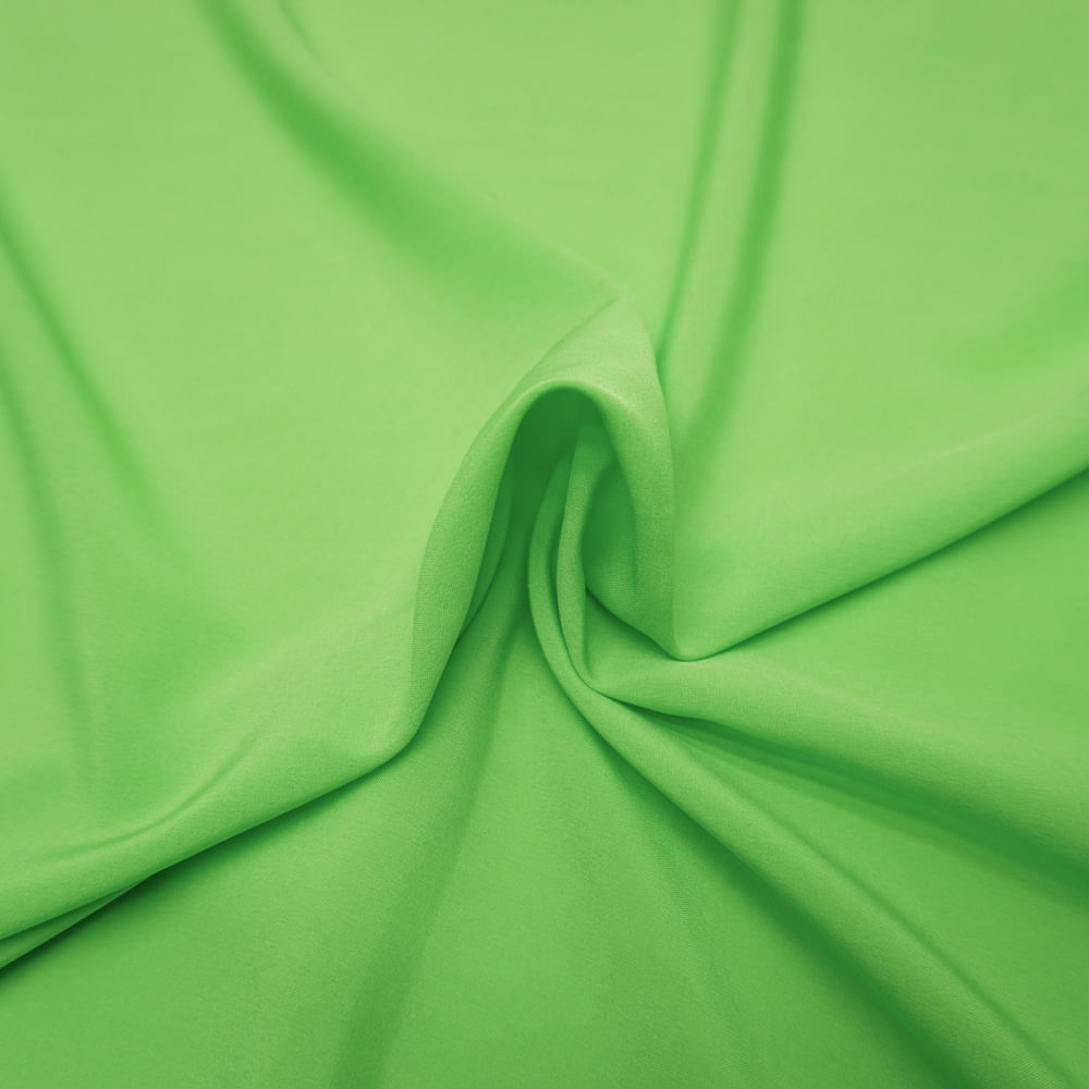 Tecido seda pluma verde lima