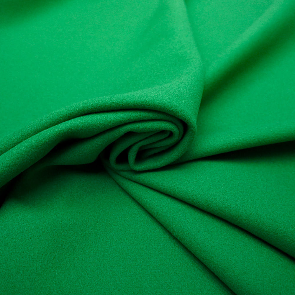 Tecido lã premium veneza verde bandeira