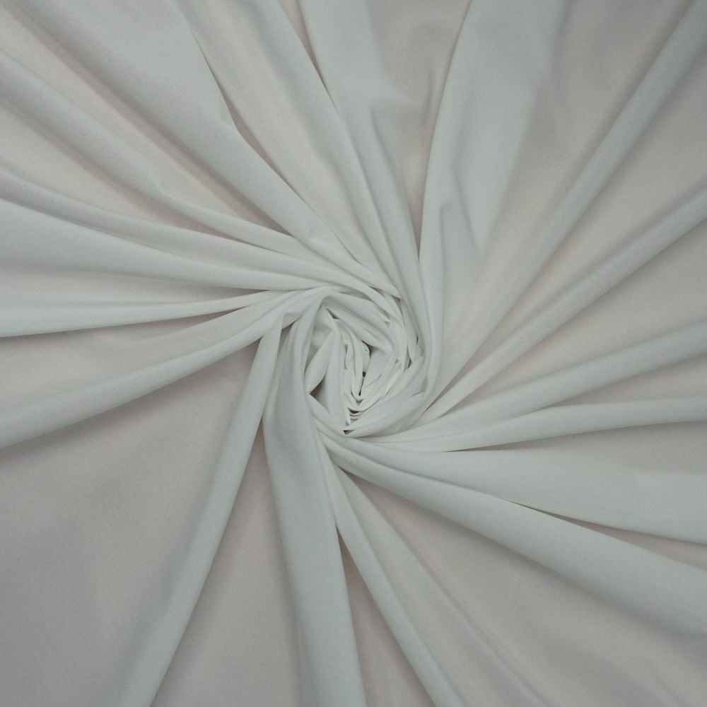 Tecido seda pluma branco
