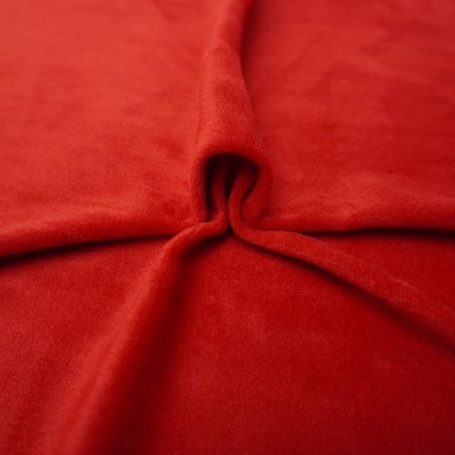 Tecido plush vermelho (outono/inverno)