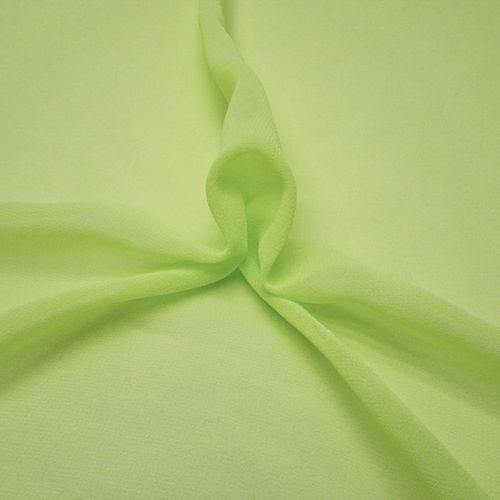 Tecido musseline toque de seda verde neon