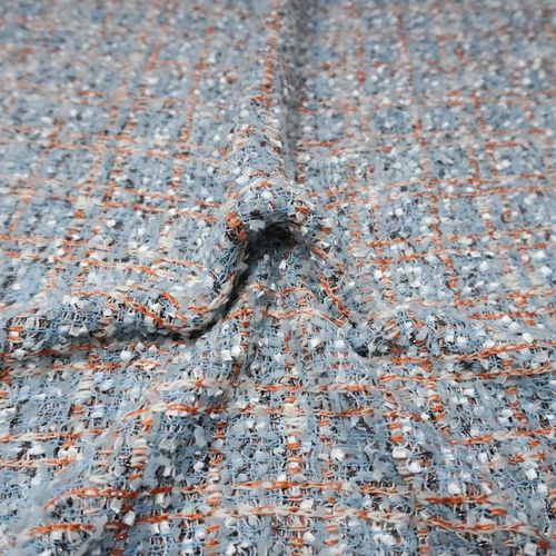 Tecido tweed azul serenity