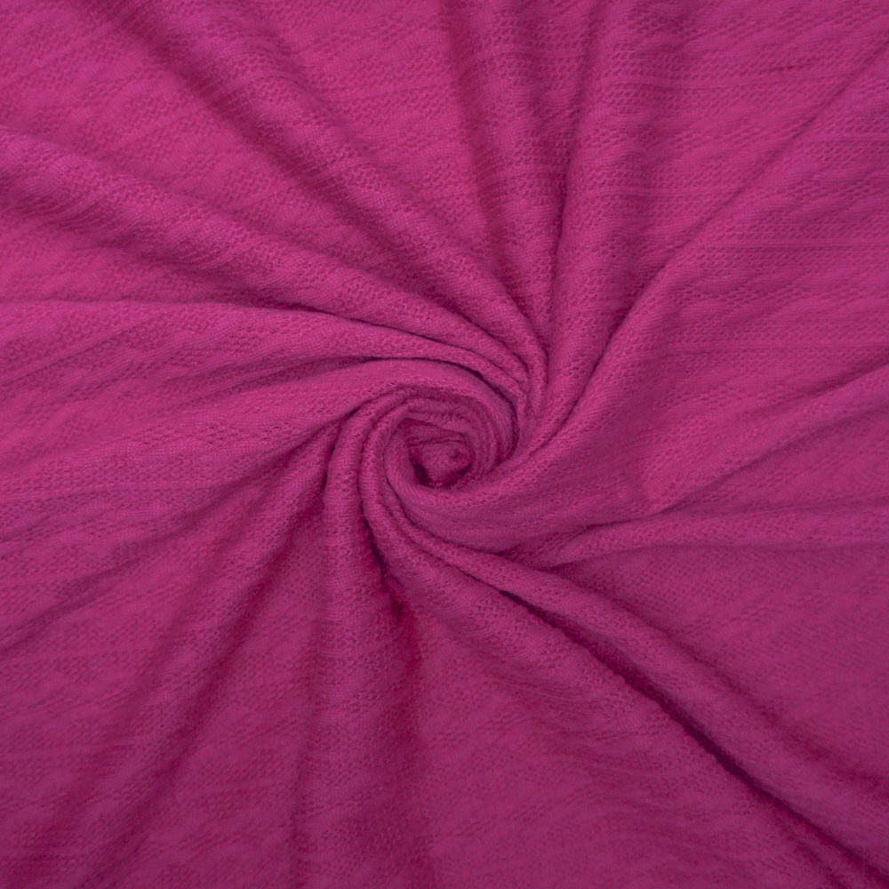 Tecido malha tricot jacquard pink