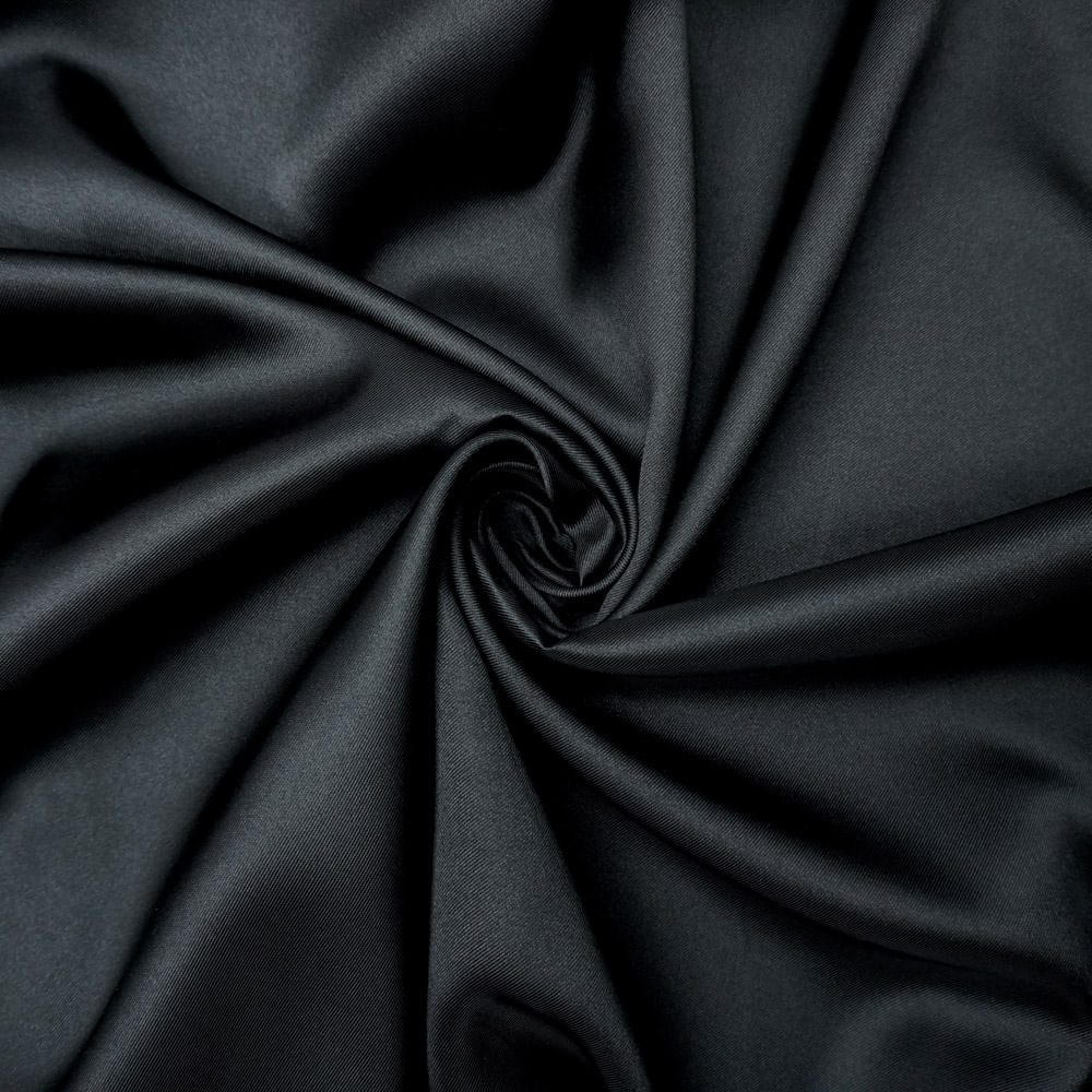 Tecido zibeline diagonal preto