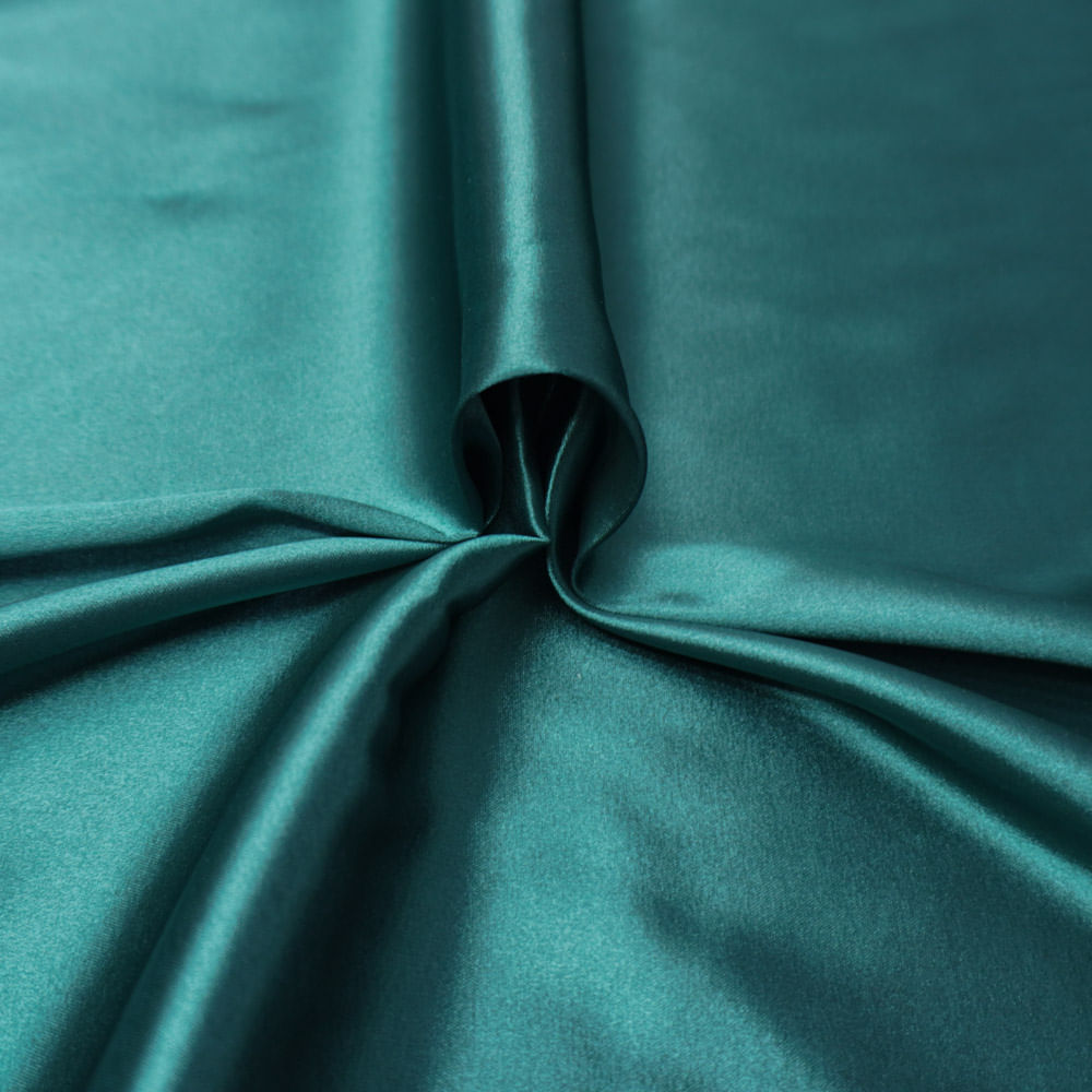 Tecido cetim com elastano verde esmeralda